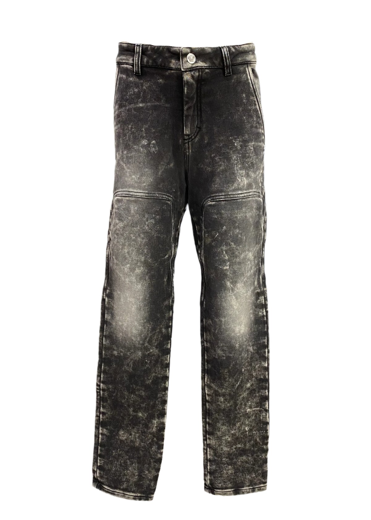 Black Young Versace Faded Black Regular Fit Jeans