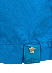 Blue Young Versace Blue Bermuda Shorts