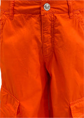Orange Black Young Versace Tangerine Cargo Shorts