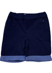 Navy Blue Pique Short