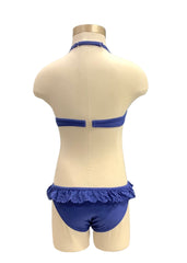 Blue Two-piece laced Bikini