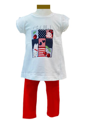 Cherry Bunny Top and Leggings Set