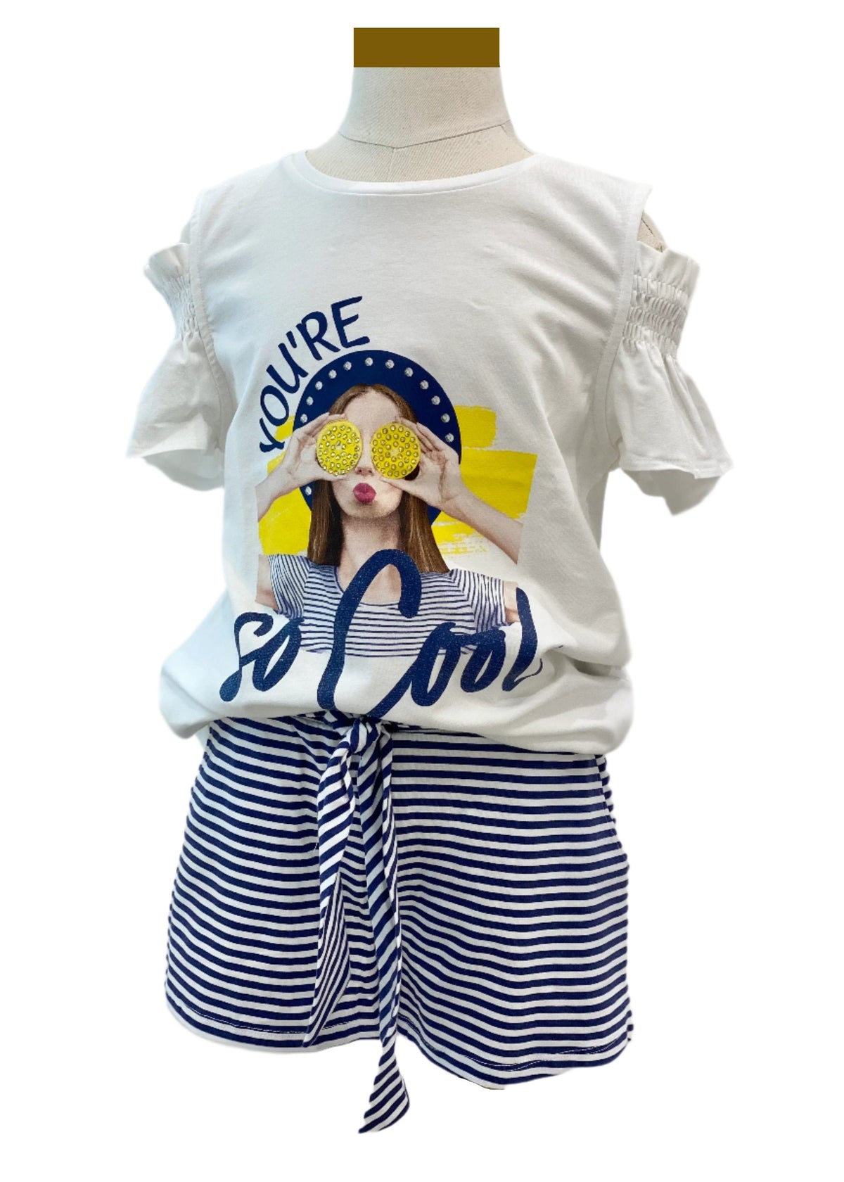 Glittery 'So Cool' Top and Short Set