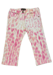 Pink Faded Pink Print Trousers