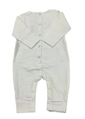 Embroidered Design with Side Frills Romper Suit