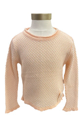 White Orange Knitted Sweater