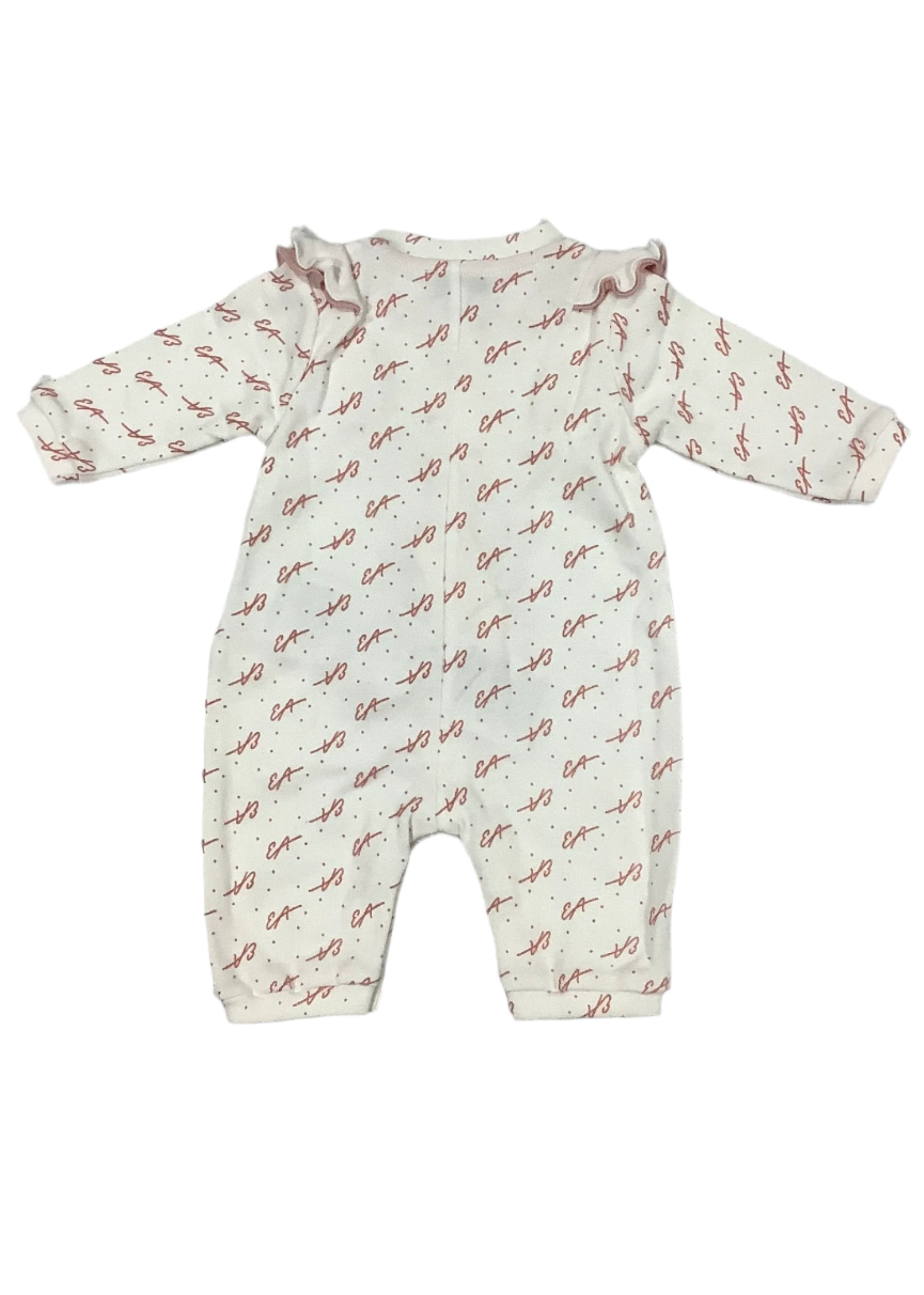 'EA' Mini Dots Print Romper