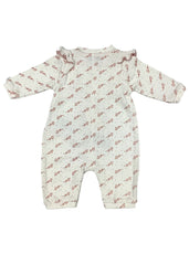 'EA' Mini Dots Print Romper