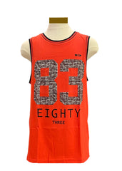 Red Sleeveless 83 T-Shirt