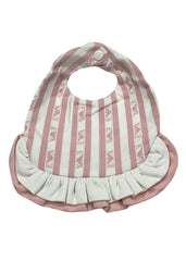 Pink Stripe Armani Bib