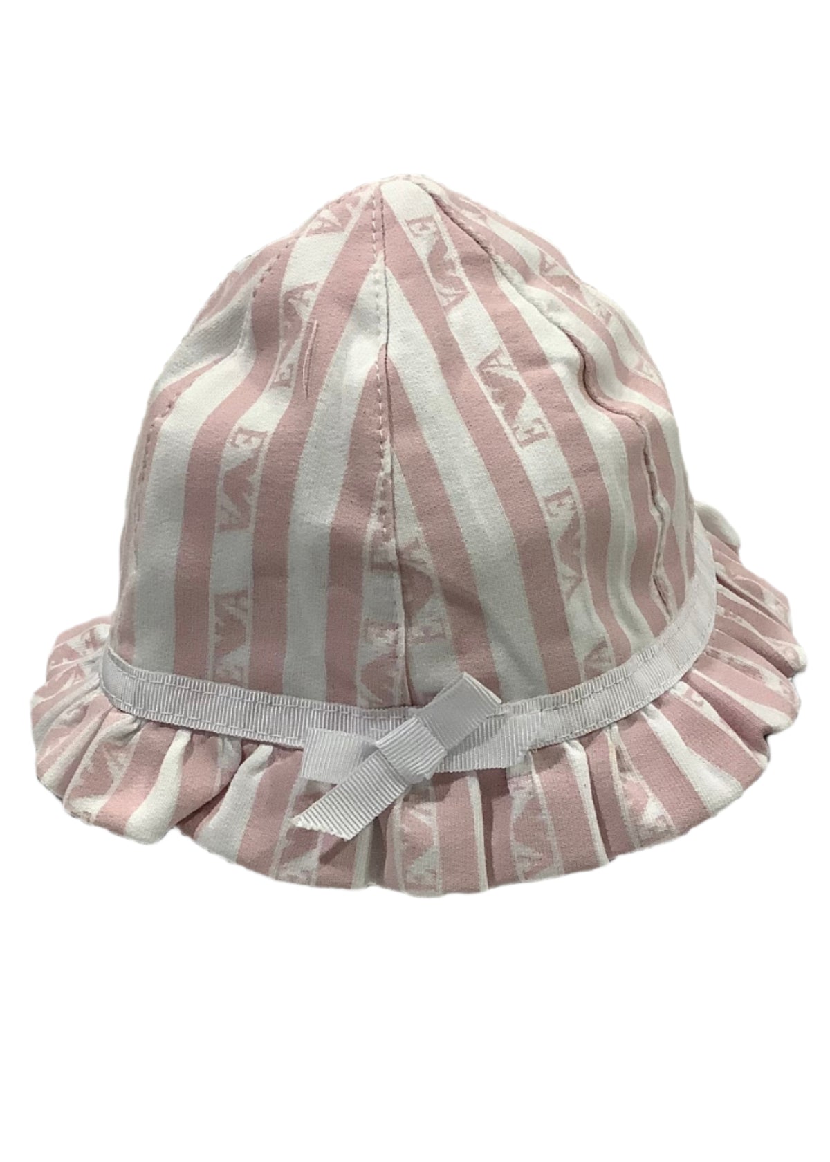 Pink Stripe Armani Beanie Hat