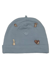 Squirrel Embroidered Beanie Hat