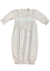 Pink White Pastel Pink Baby Gown