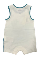 White Blue Green Tortoise and Whale Shortie