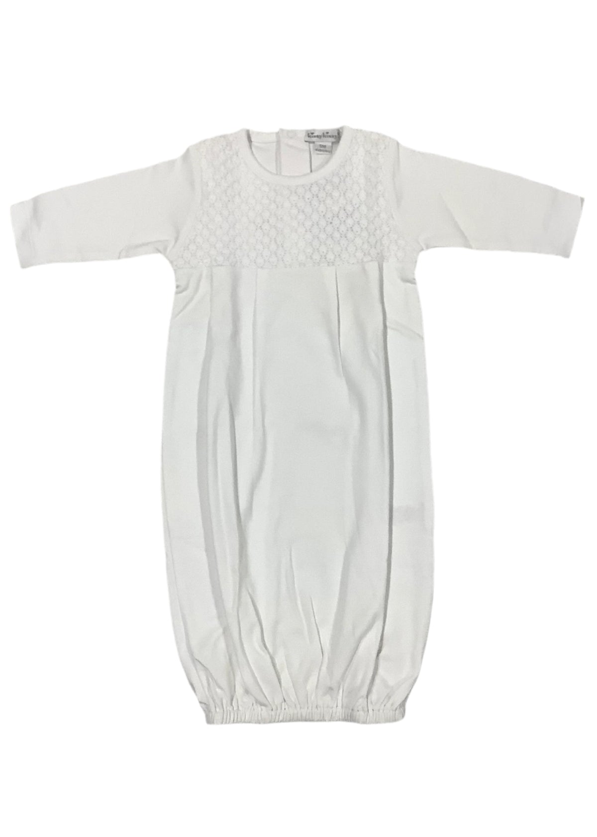 White Baby Grand Sack Baby Gown