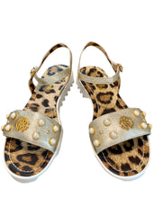 Pearl Stud Design Strap Sandals