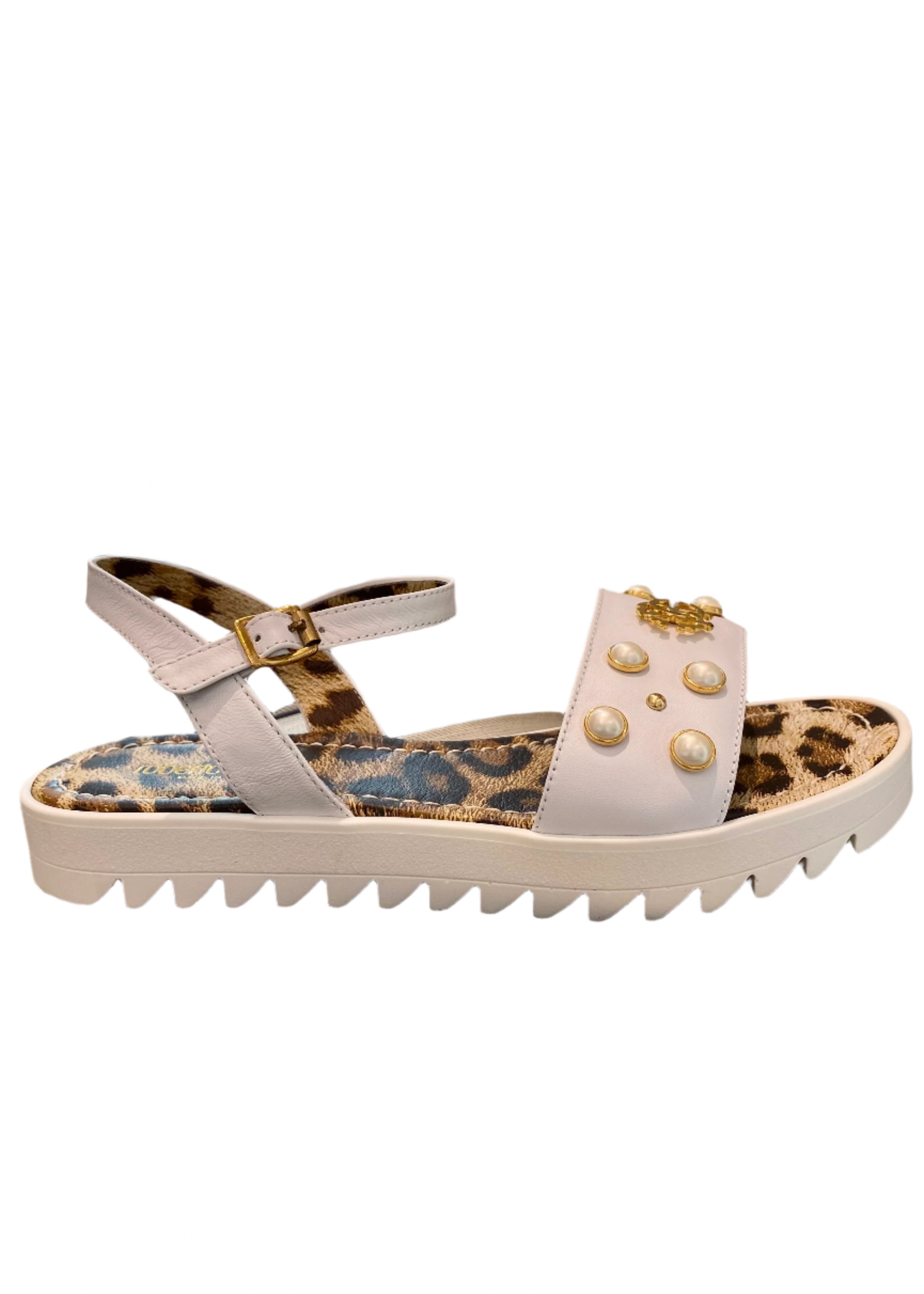 Pearl Stud Design Strap Sandals