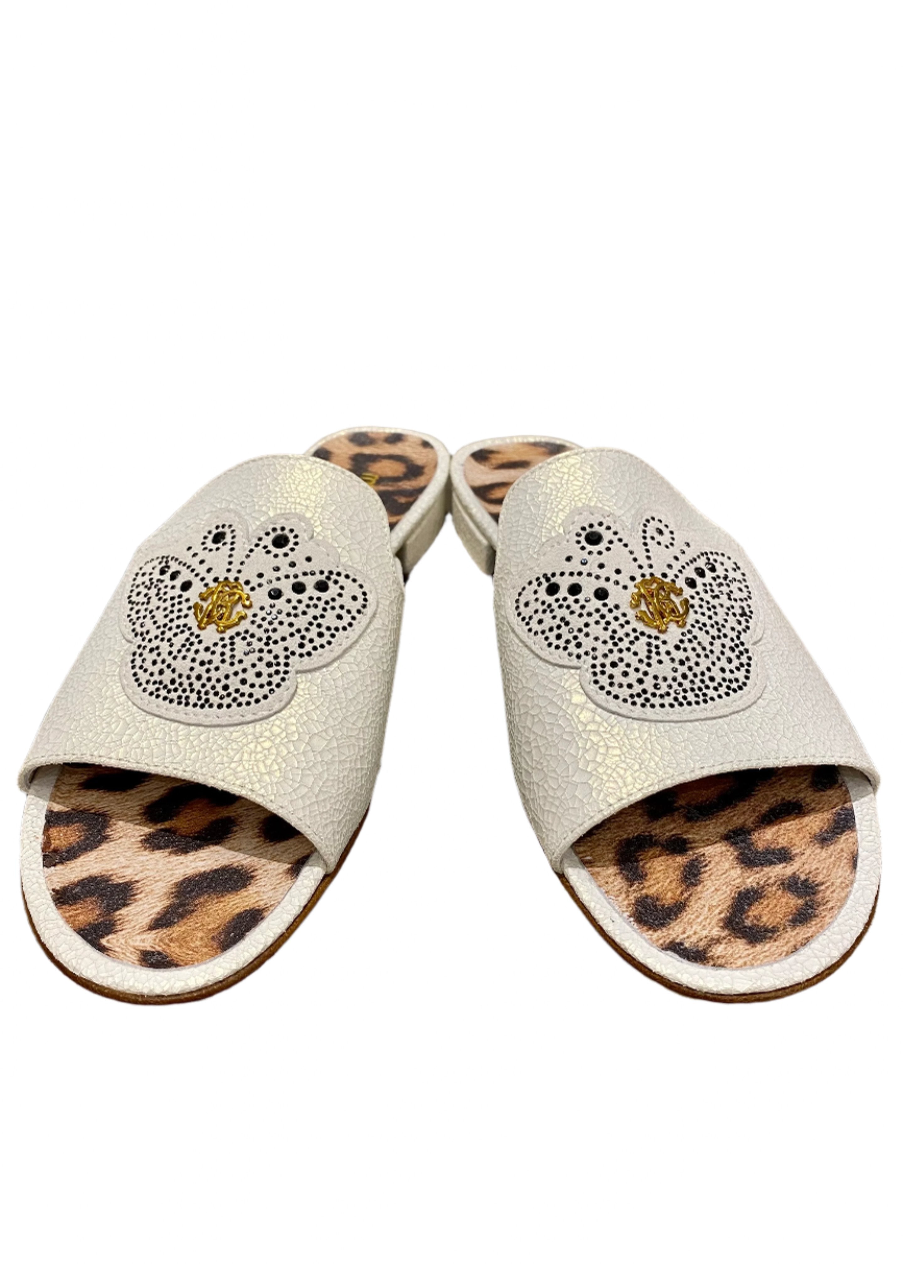 Butterfly and Sequins Design Slip-On Sandal