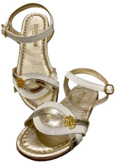 Two Colour Strap Sandals