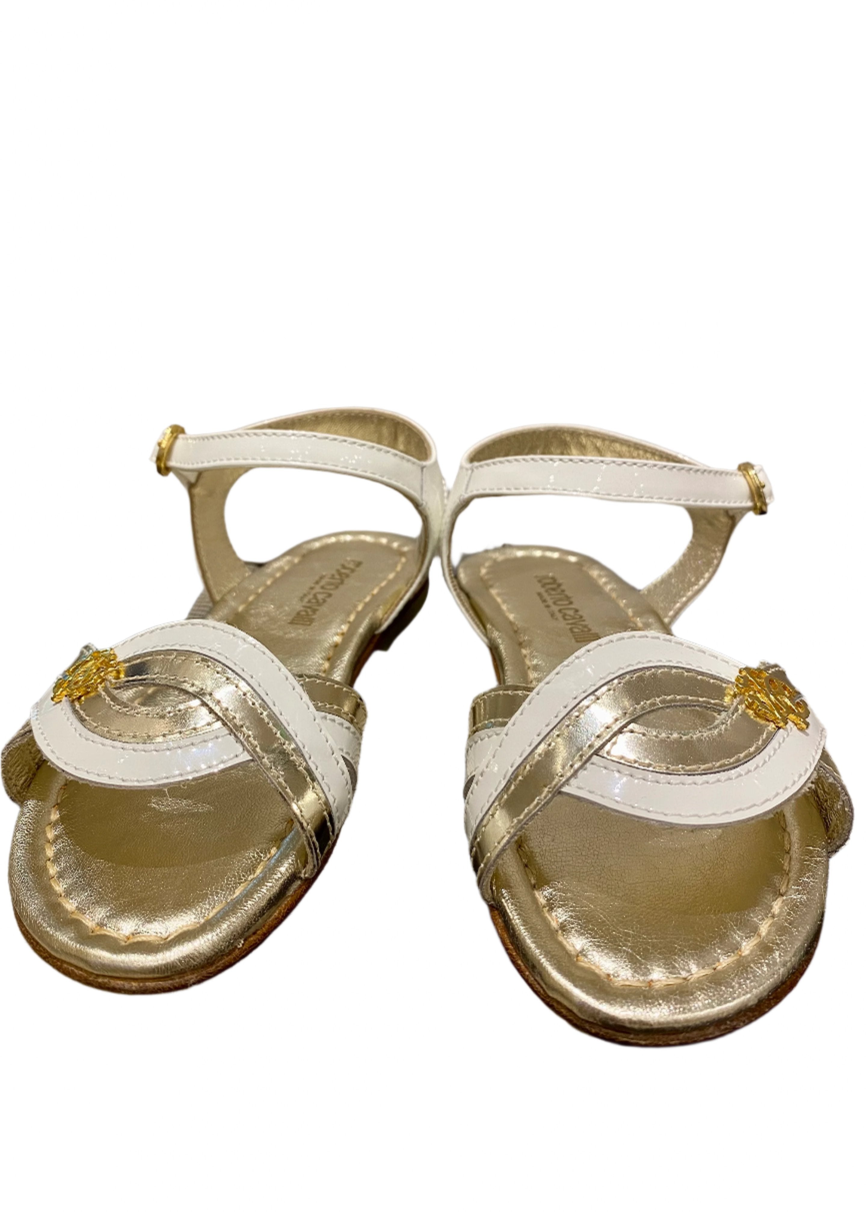 Two Colour Strap Sandals