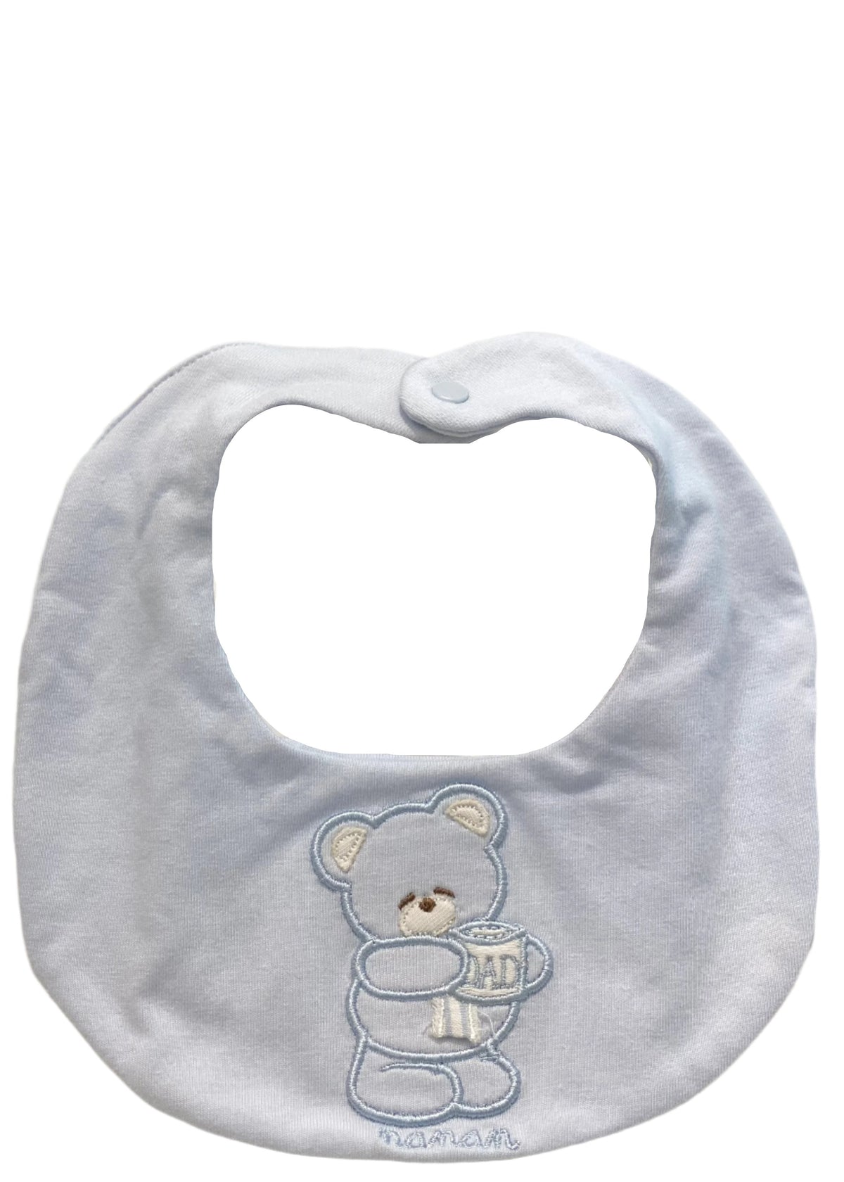 'Dad' Bear Embroidered Bib