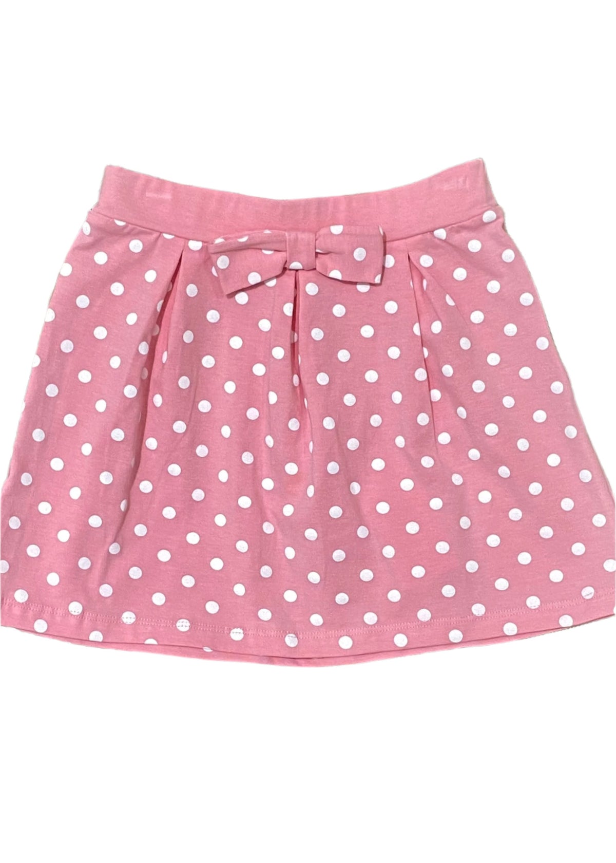 Pink White Polka Skirt