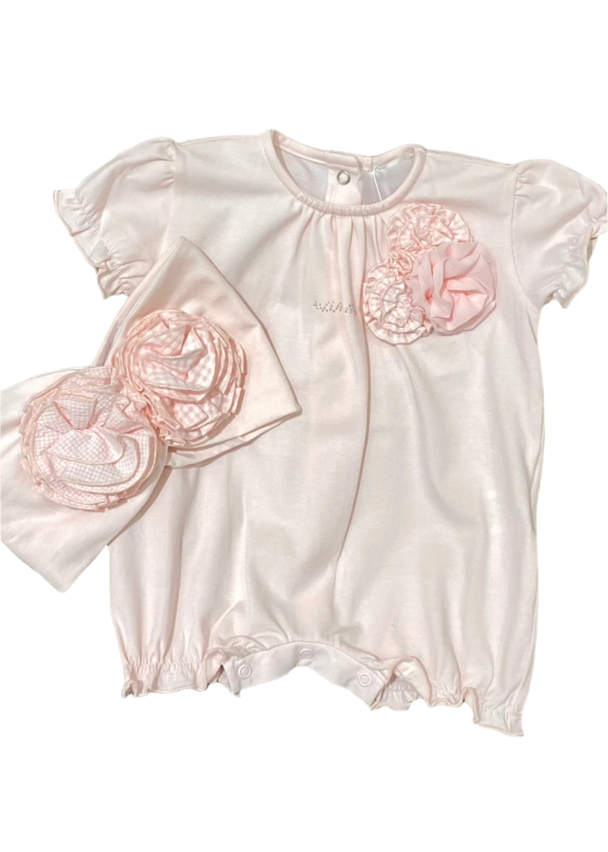 Rose Applique Shortie and Headband Set