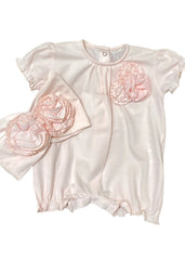 Rose Applique Shortie and Headband Set