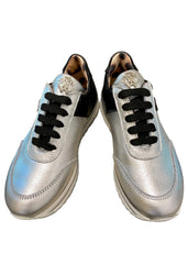 'roberto' & 'cavalli' Logo Leather Women's Sneakers