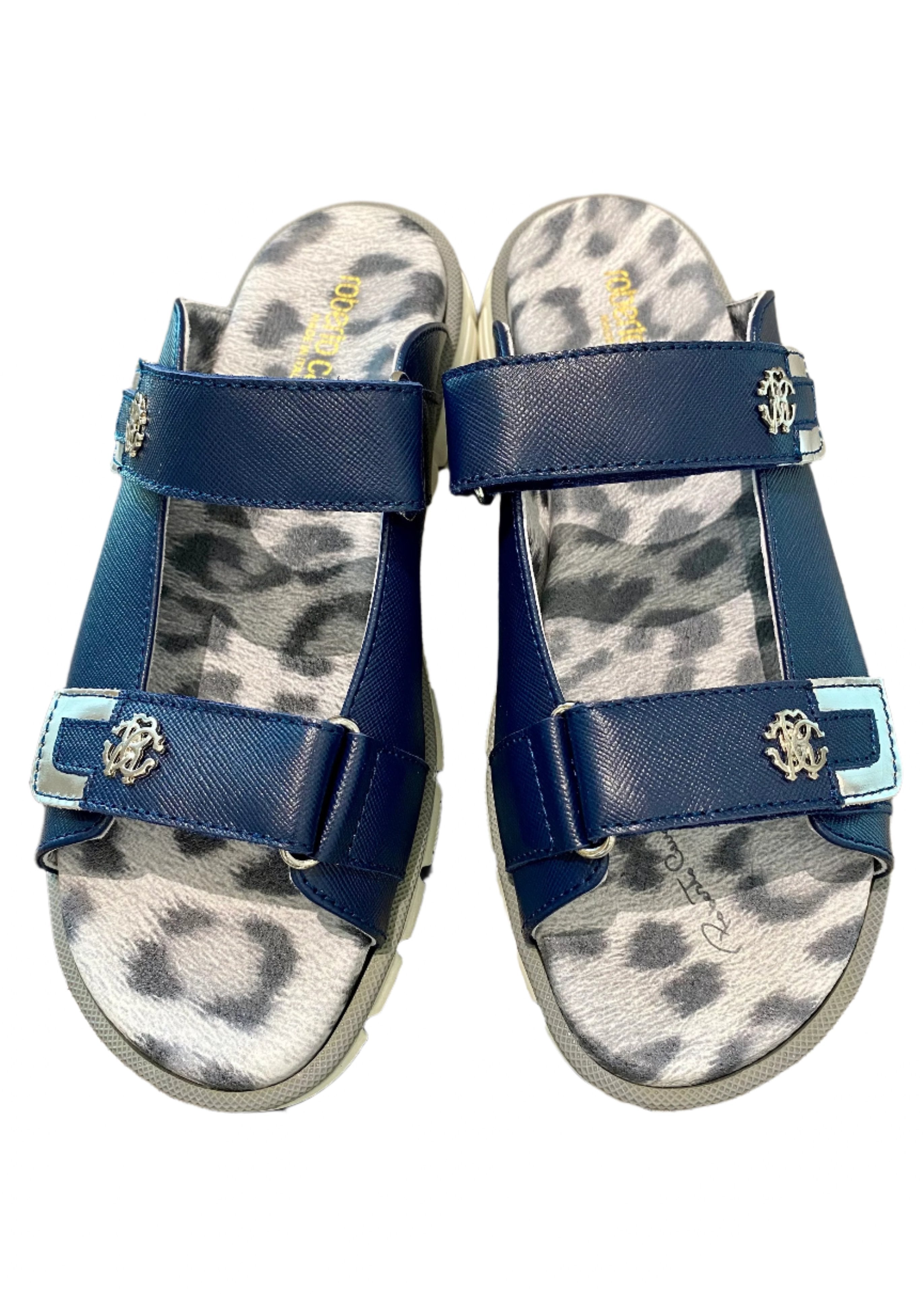 2 Velcro Straps Slip-On Sandals