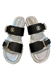 Double Strap Slip-On Sandals