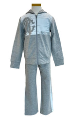 Cavalli Gray Hoodie Tracksuit