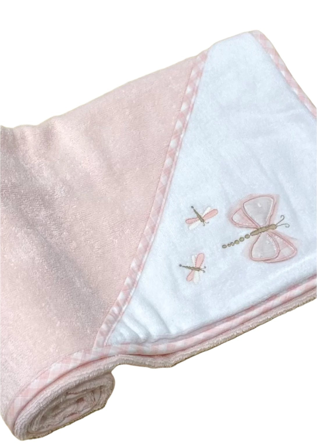 Butterfly Embroidered Hooded Towel