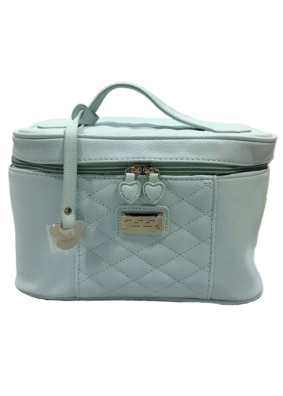 Blue Criss-Cross Beauty Wash Bag