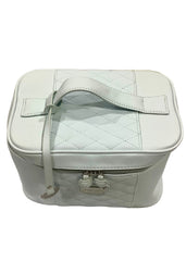 Blue Criss-Cross Beauty Wash Bag