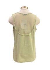 Green Necklace Print Jersey Sleeveless T-Shirt