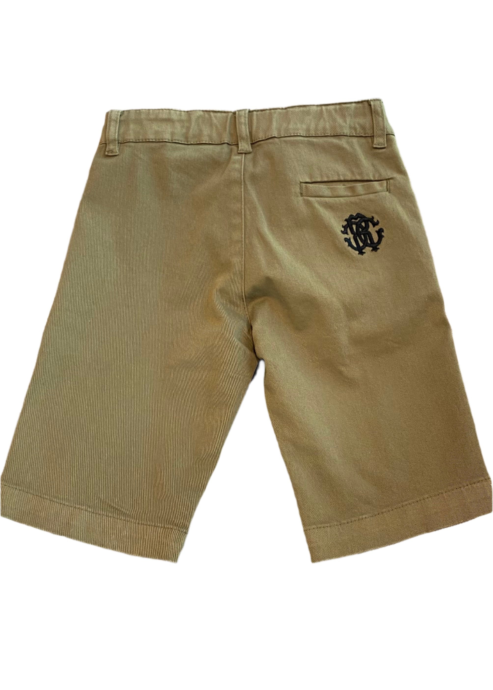 Olive Bermuda Gabardine Shorts