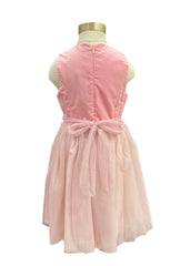 Pink Princess with Floral Design Dress