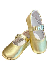 Gold Ballet Flat Baby Shoes