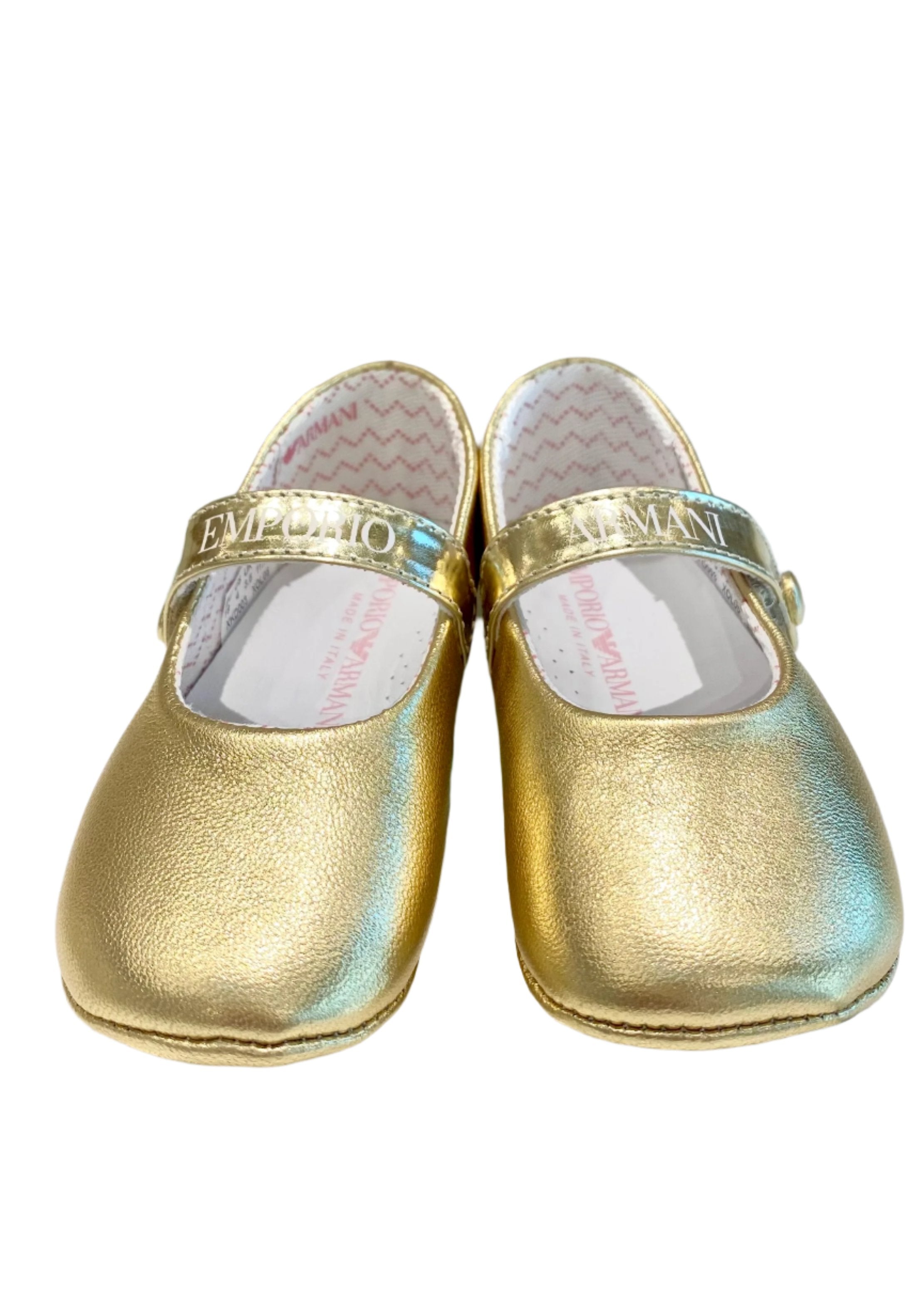 Gold Ballet Flat Baby Shoes