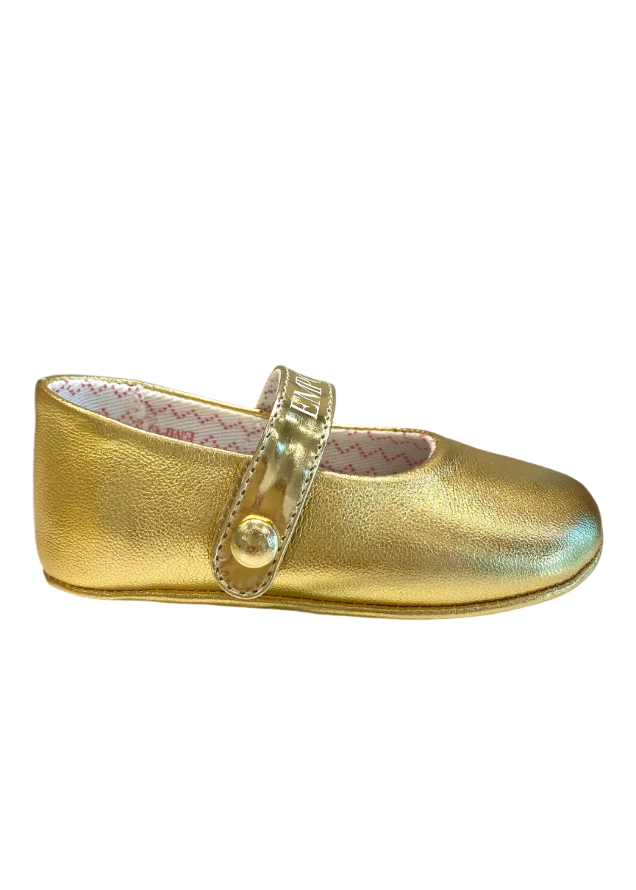 Gold Ballet Flat Baby Shoes