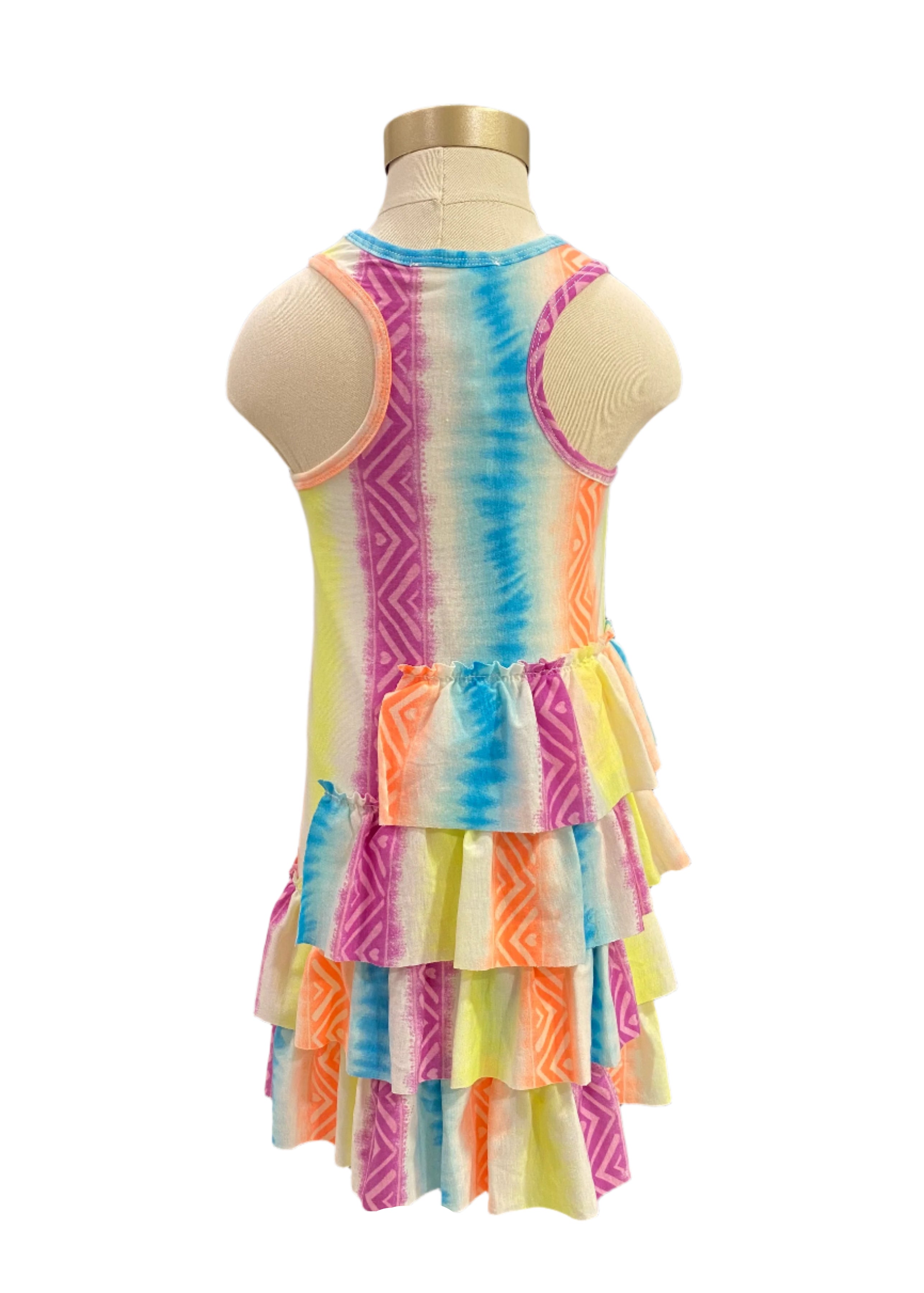 Sea Horse Sequins and Frill Detail Dress