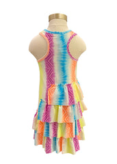 Sea Horse Sequins and Frill Detail Dress