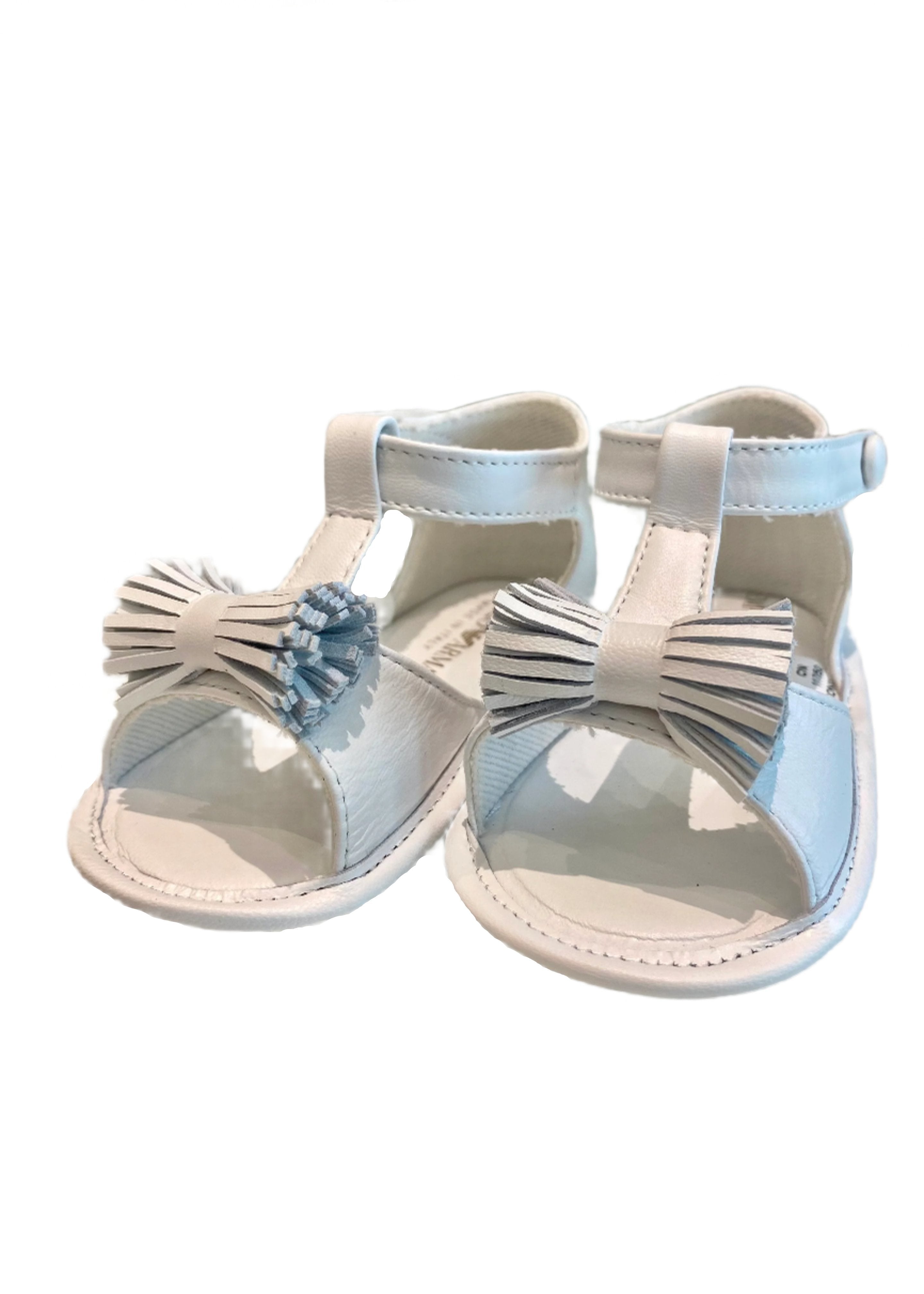 Open Toe with Ribbon Velcro Strap Baby Sandals