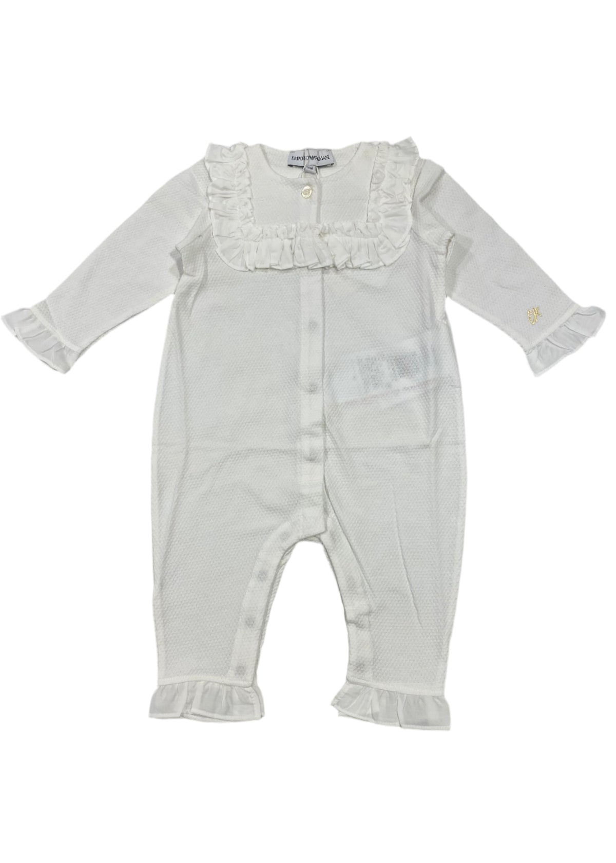 Ruffle Square Collar Romper Suit