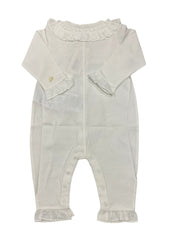 Ruffle Square Collar Romper Suit