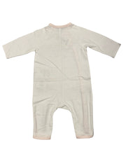 Op-Art-Eagle Print Sideways Open Romper