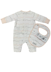 Emporio Armani Signature Romper and Bib Set