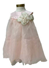 Nanan Pink Sleeveless Long Back Flower Dress