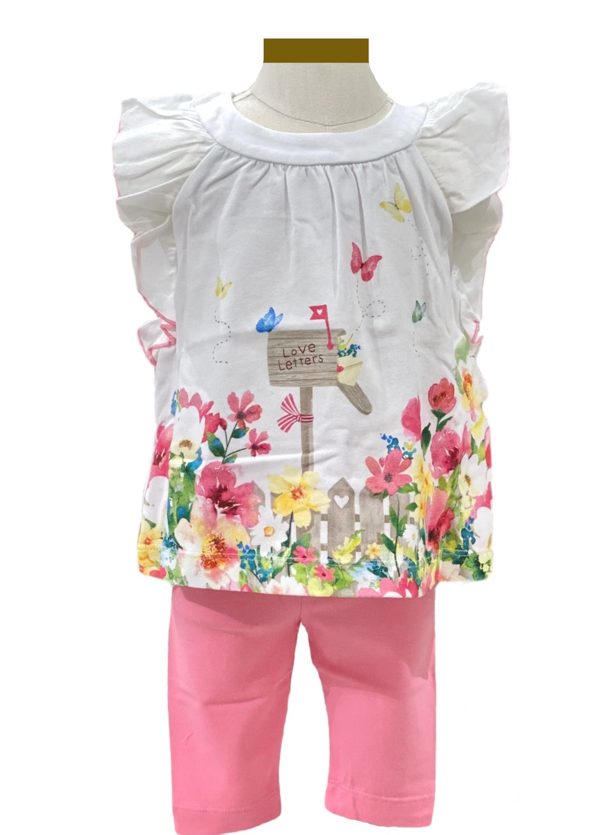 'Love Letters' Flower Garden Top and Leggings Set